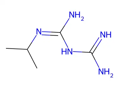 Isopropylbiguanide structure