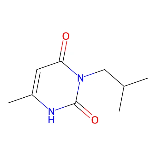3-Isobutyl-6-methyluracil structure