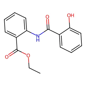 Ethyl N-salicyloylanthranilate structure