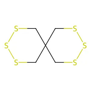 2,3,4,8,9,10-Hexathiospiro(5.5)undecane structure