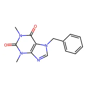 3,7-Dihydro-1,3-dimethyl-7-(phenylmethyl)-1H-purine-2,6-dione structure