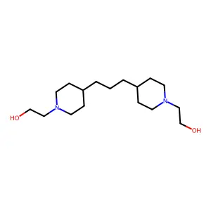 4,4'-(1,3-Propanediyl)bis(1-piperidineethanol) structure