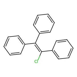 1,1',1''-(1-Chloro-1-ethenyl-2-ylidene)tris(benzene) structure