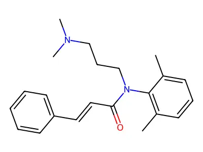 N-[3-(dimethylamino)propyl]-N-(2,6-dimethylphenyl)-3-phenylprop-2-enamide structure