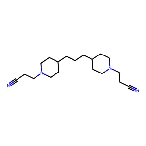 1-Piperidinepropanenitrile, 4,4'-(1,3-propanediyl)bis- structure