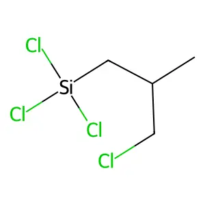 Silane, trichloro(3-chloro-2-methylpropyl)- structure