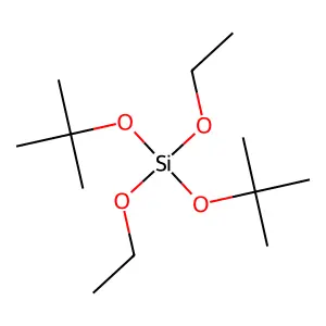 Silicic acid (H4SiO4), bis(1,1-dimethylethyl) diethyl ester structure