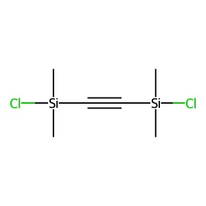Silane, 1,1'-(1,2-ethynediyl)bis(1-chloro-1,1-dimethyl- structure