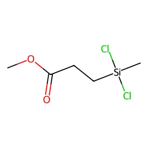 Propanoic acid, 3-(dichloromethylsilyl)-, methyl ester structure