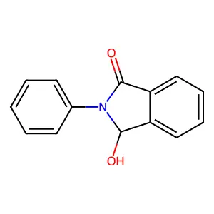 2,3-dihydro-3-hydroxy-2-phenyl-1H-isoindol-1-one structure