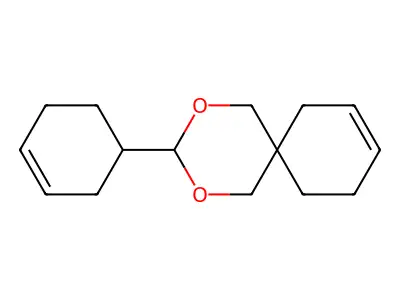 3-(3-Cyclohexenyl)-2,4-dioxaspiro(5.5)undec-8-ene structure