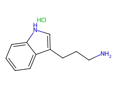 Indole, 3-(3-aminopropyl)-, monohydrochloride structure