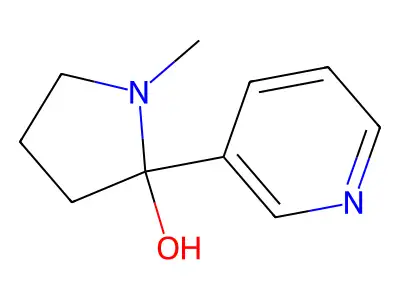 2-Pyrrolidinol, 1-methyl-2-(3-pyridinyl)- structure