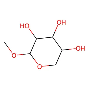 Methyl beta-L-arabinopyranoside structure