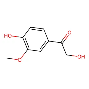 2-Hydroxy-1-(4-hydroxy-3-methoxyphenyl)ethanone structure