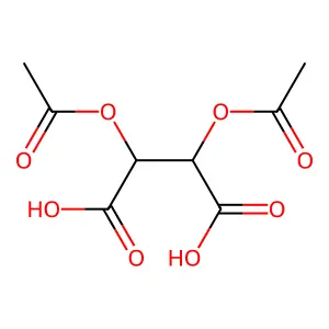 2,3-Diacetyloxybutanedioic acid structure