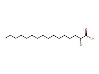 2-Bromohexadecanoic acid structure