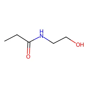 Propionylaminoethanol structure