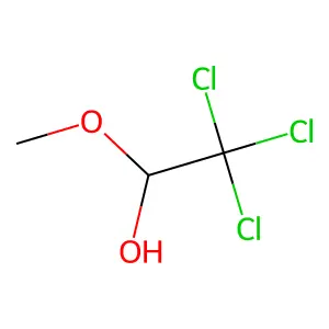2,2,2-Trichloro-1-methoxyethanol structure