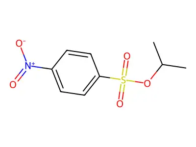 Benzenesulfonic acid, 4-nitro-, 1-methylethyl ester structure