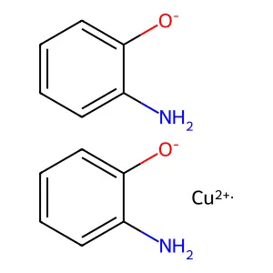 Bis(2-aminophenolato-N,O)copper structure