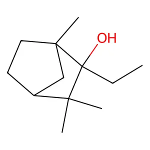2-Ethyl-1,3,3-trimethylbicyclo(2.2.1)heptan-2-ol structure
