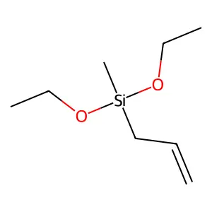 Silane, diethoxymethyl-2-propen-1-yl- structure
