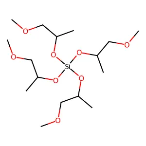 Silicic acid (H4SiO4), tetrakis(2-methoxy-1-methylethyl) ester structure