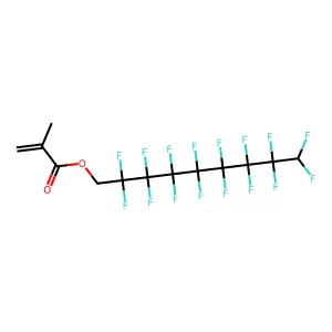2,2,3,3,4,4,5,5,6,6,7,7,8,8,9,9-Hexadecafluorononyl methacrylate structure