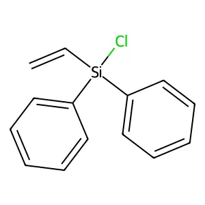 Benzene, 1,1'-(chloroethenylsilylene)bis- structure
