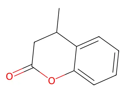 3,4-Dihydro-4-methyl-2H-1-benzopyran-2-one structure