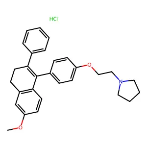 Nafoxidine Hydrochloride structure