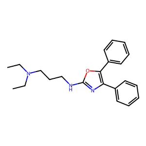 Oxazole, 2-((3-(diethylamino)propyl)amino)-4,5-diphenyl- structure