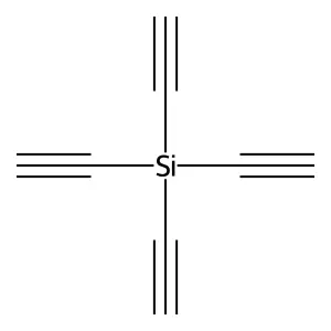 Silane, tetraethynyl- structure