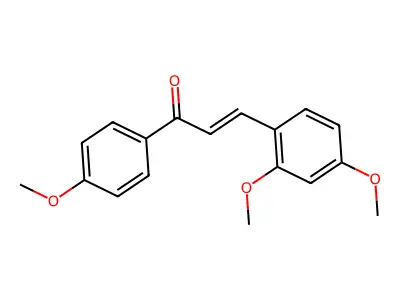 3-(2,4-Dimethoxyphenyl)-1-(4-methoxyphenyl)prop-2-en-1-one structure