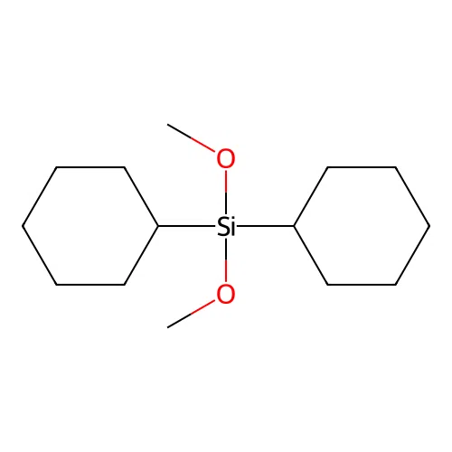 Dicyclohexyldimethoxysilane structure