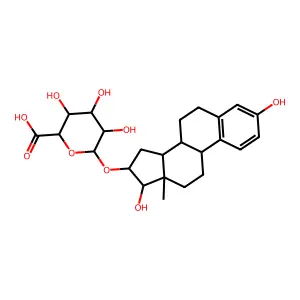 Estriol 16-glucuronide structure