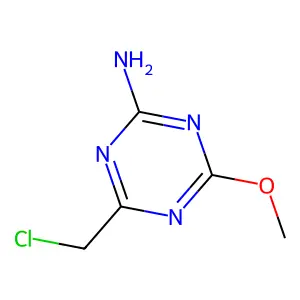 1,3,5-Triazin-2-amine, 4-(chloromethyl)-6-methoxy- structure
