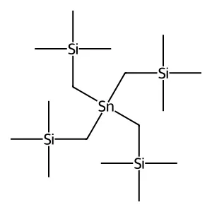 Silane, (stannanetetrayltetrakis(methylene)tetrakis(trimethyl- structure