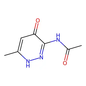 Acetamide, N-(4-hydroxy-6-methyl-3-pyridazinyl)- structure