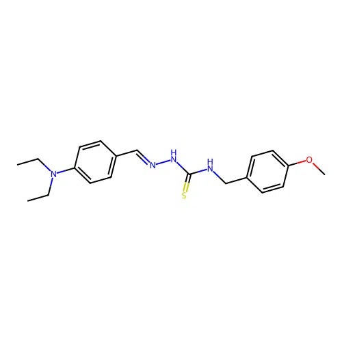 2-((4-(Diethylamino)phenyl)methylene)-N-((4-methoxyphenyl)methyl)hydrazinecarbothioamide structure