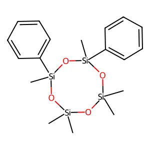 racemic-2,4-Diphenyl-2,4,6,6,8,8-hexamethylcyclotetrasiloxane structure