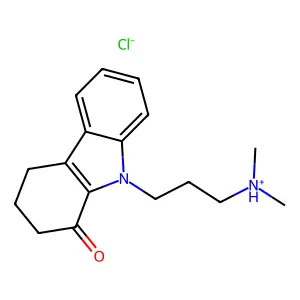 Carbazol-1(2H)-one, 3,4-dihydro-9-(3-(dimethylamino)propyl)-, monohydrochloride structure