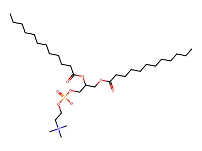 1,2-Dilauroylphosphatidylcholine structure