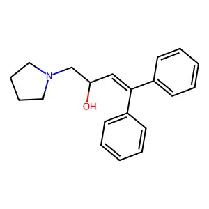 1-Pyrrolidineethanol, alpha-(2,2-diphenylvinyl)- structure