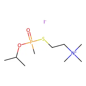 Methylisopropoxyphosphorylthiocholine iodide structure