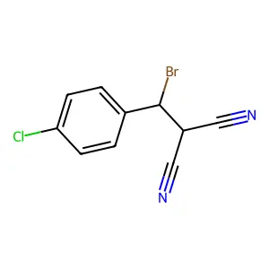 Malononitrile, bromo(p-chlorobenzyl)- structure