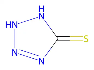 5h-Tetrazole-5-thiol structure