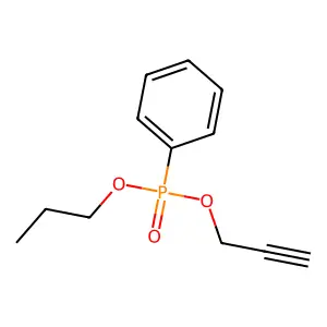 Propyl 2-propyn-1-yl P-phenylphosphonate structure