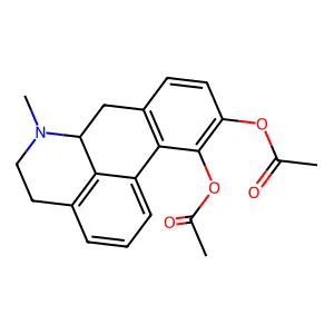 Aporphine-10,11-diol, diacetate structure